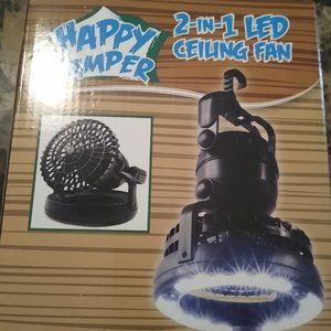 Happy Camper LED Light and Fan.